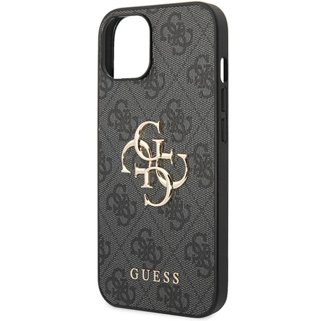 iPhone 15 Hardcase | Guess Gouden Logo | Backcover Grijs