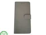 Bookcase Hoesje iPhone 17 Grijs &ndash; Luxe Wallet Case met Pasjeshouder