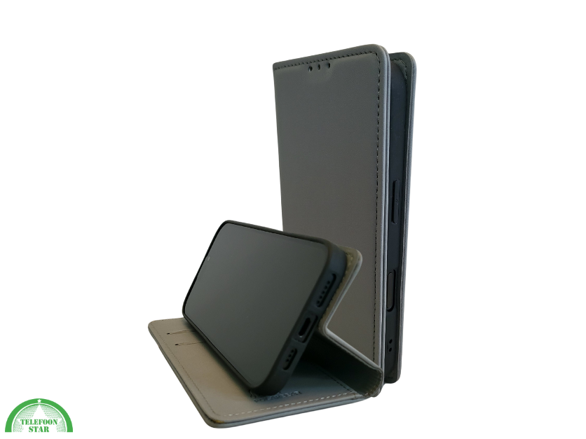 Boek case Grijs cover iPhone 16 Plus