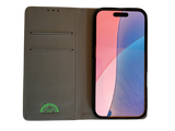 Boek case Grijs cover iPhone 16 Plus
