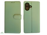 Boek case Groen cover iPhone 16 Plus