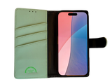 Boek case Groen cover iPhone 16 Plus