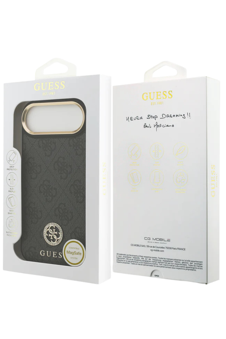 Luxe Protectcase voor iPhone 17 Air &ndash; Guess Black top