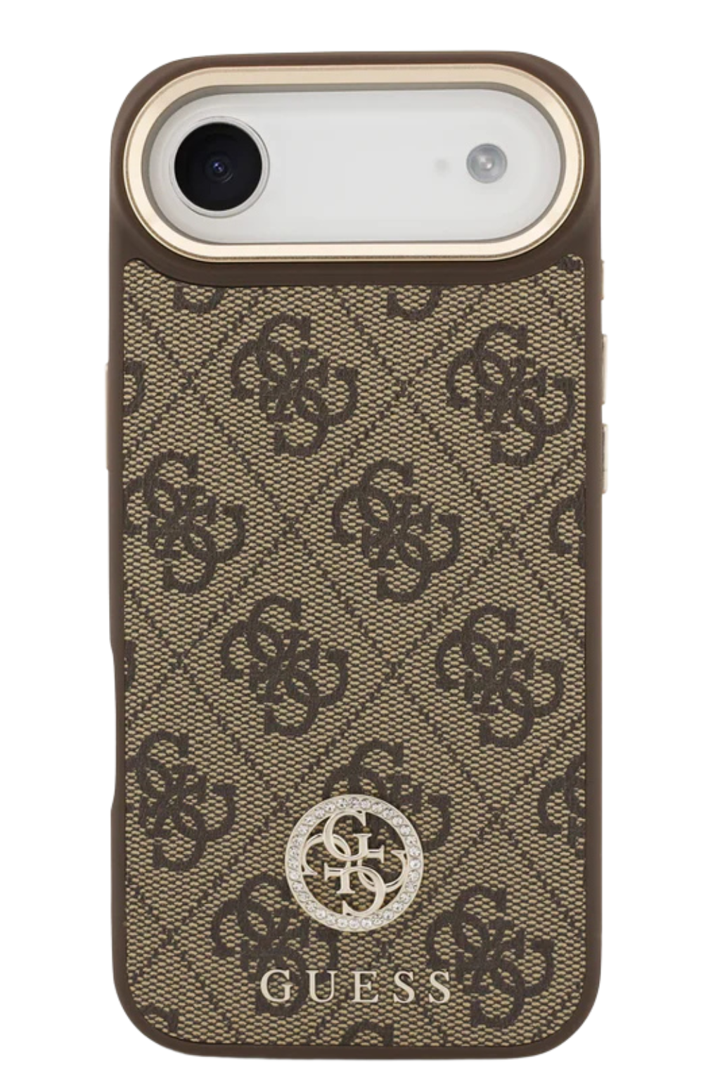 Guess iPhone 17 Air Crossbody Hoesje met Band &ndash; Luxe MagSafe Bescherming in Bruin Design