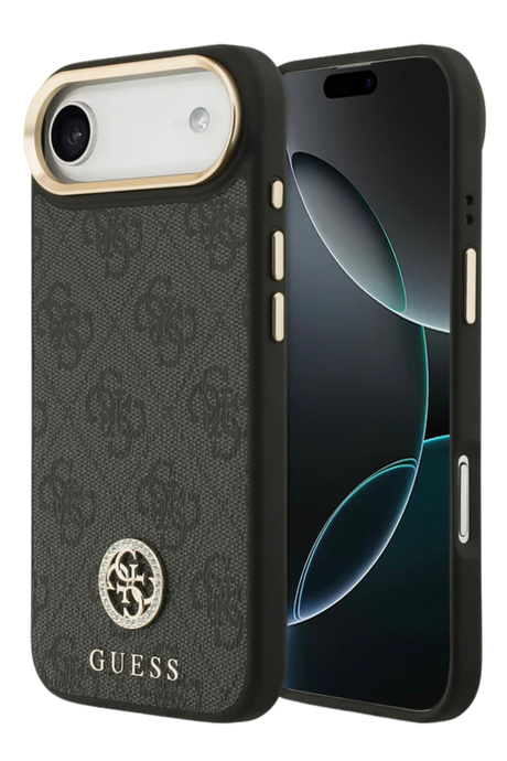 Luxe Protectcase voor iPhone 17 Air &ndash; Guess Black top