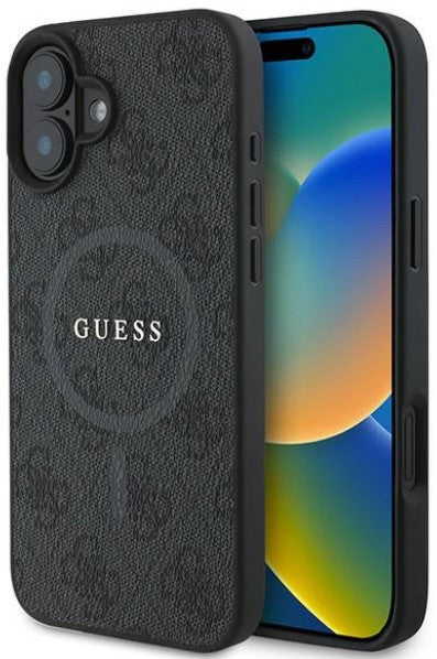 Guess MagSafe Hoesje Zwart iPhone 16 Plus