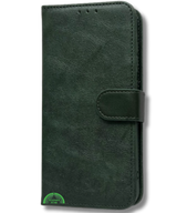 Hoesje voor Samsung A37 Groen Bookcase Magnetisch met Pasjeshouder