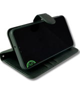 Hoesje voor Samsung A37 Groen Bookcase Magnetisch met Pasjeshouder