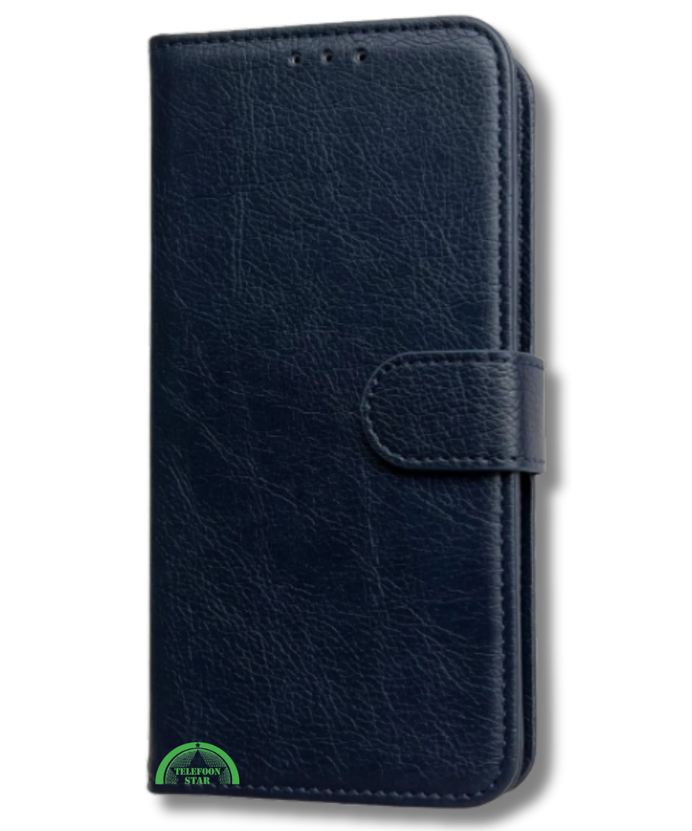 Hoesje voor Samsung A57 Blauw Bookcase Magnetisch met Pasjeshouder