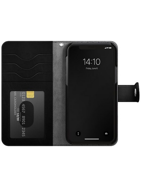 Zwart Wallet Hoesje iPhone 13 Pro &ndash; Luxe &amp; Kaartvakken | Telefoonstar