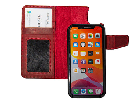 Hoesje Samsung Galaxy S26 Leer % Boekmodel 2 in 1 Rood