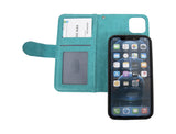 Hoesje iPhone 12/12 Pro Boekmodel - Turquoise