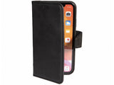 iPhone 15 Pro Max 100% leer hoesje | Ruimte voor drie pasjes | 2 in 1 functie | Zwart