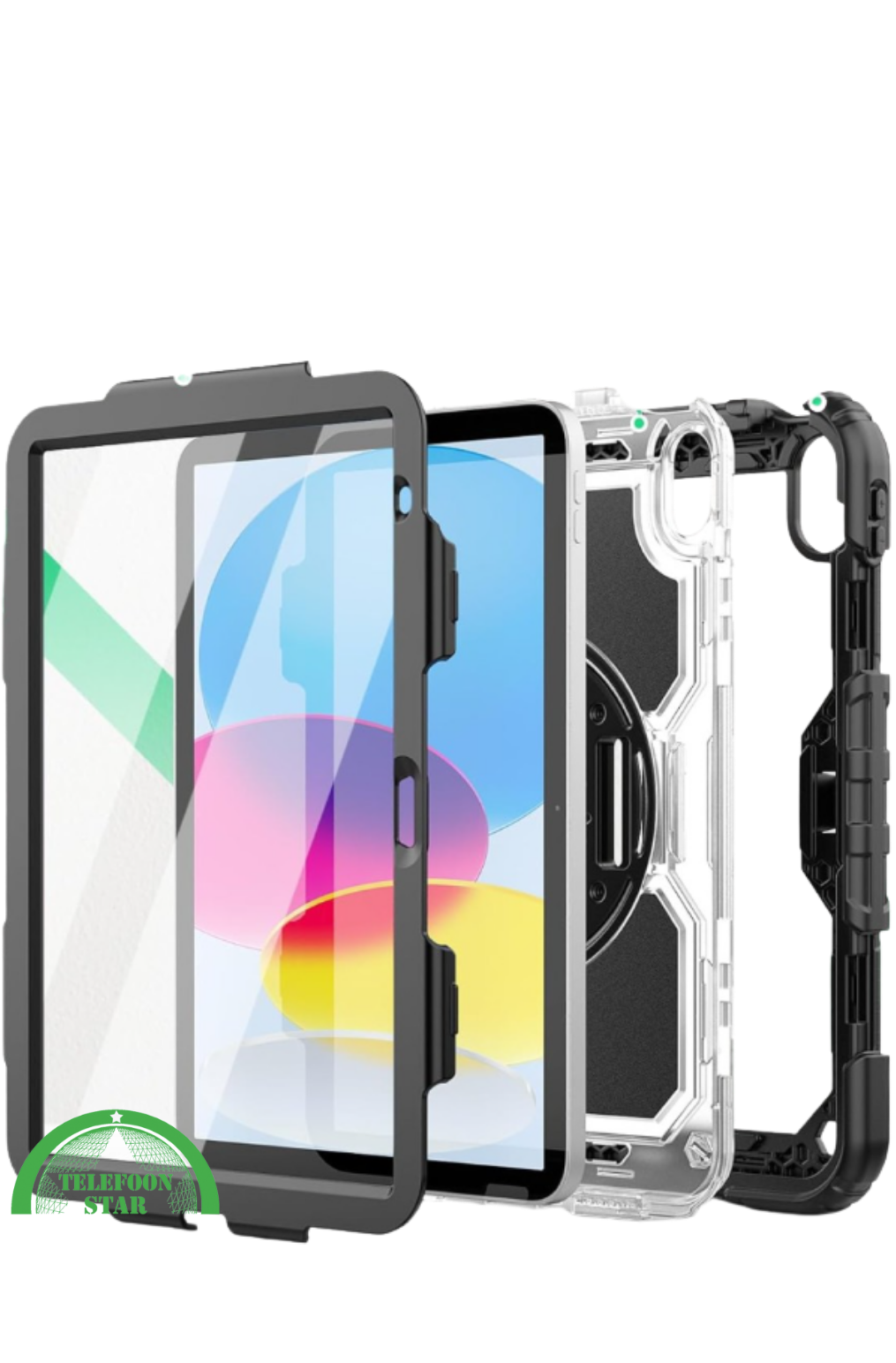 Hoesje voor iPad 10.2 &ndash; Maximale bescherming met handstrap, standaard en schouderriem