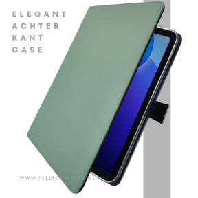 iPad 11e Gen 2025 Hoes Luxe Groene Bookcase 11 inch Schokbestendig