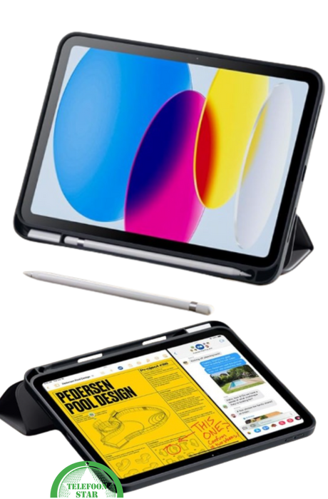 Beschermhoes voor iPad 10.2 (2022 / 10th Gen) &ndash; Slim Cover met Drie-Delige Stand
