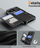 iPhone 14 Rugged Wallet Hoesje met Kaarthouder