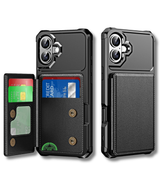 iPhone 17 Rugged Wallet Hoesje met Kaarthouder Duurzame materialen