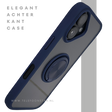 iPhone 16 hoesje blauw transparant cover met MagSafe ring en bescherming