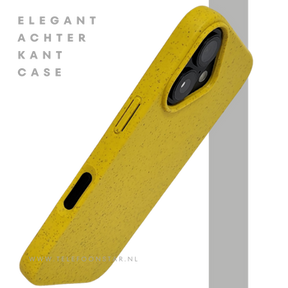 iPhone 16 Plus geel eco vriendelijk bioplastic schokbestendige cover