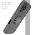 iPhone 16 Plus hoesje grijs transparant met MagSafe ring en valbescherming