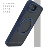 iPhone 16E Hoesje MagSafe Compatibel Blauw Schokbestendig
