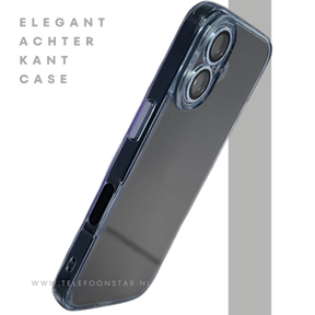 iPhone 16 hoesje transparant met schokbestendige bescherming en strakke afwerking