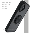 iPhone 16 hoesje zwart transparant met MagSafe ring en stevige bescherming