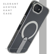 iPhone 16E Transparante witte randen Hoes met MagSafe Ring