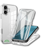 iPhone 17 Hoesje Transparant Crystal Clear Beschermhoes met Volledige 360° Bescherming
