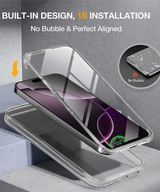 iPhone 17 Hoesje Transparant Crystal Clear Beschermhoes met Volledige 360&deg; Bescherming