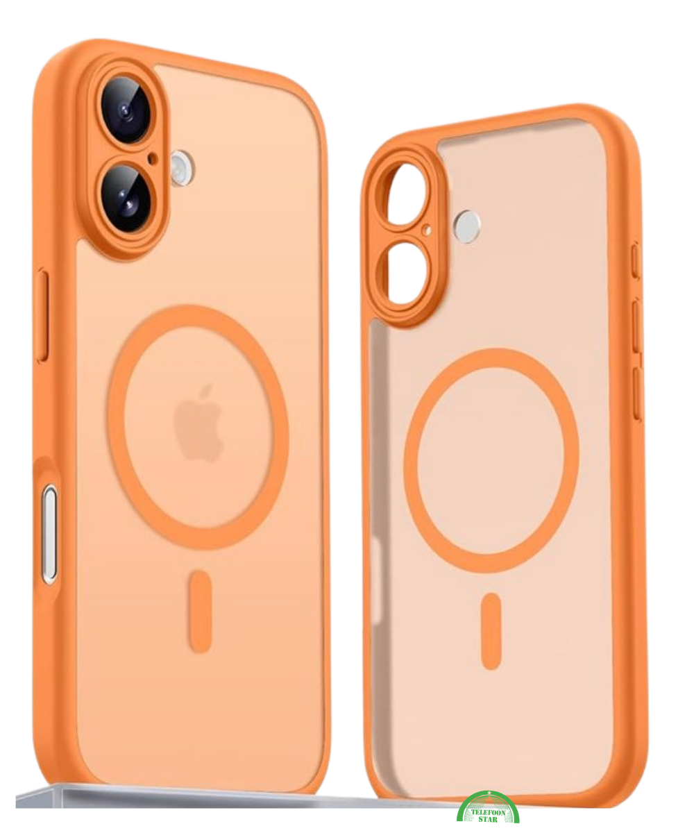Hoesje voor iPhone 17 Oranje Slank SunGlow Mag Protect Case