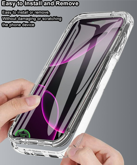 iPhone 17 Hoesje Transparant Crystal Clear Beschermhoes met Volledige 360&deg; Bescherming