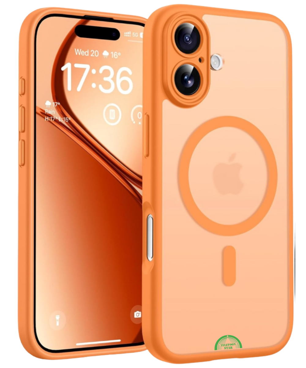 Hoesje voor iPhone 17 Oranje Slank SunGlow Mag Protect Case