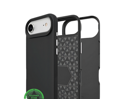 iPhone 17 Air Hoesje Zwart &ndash; Anti-Shock Bescherming &amp; Grip Achterkant