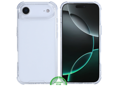 Transparant Backcover Hoesje iPhone 17 Air &ndash; Schokbestendig &amp; Slank Ontwerp