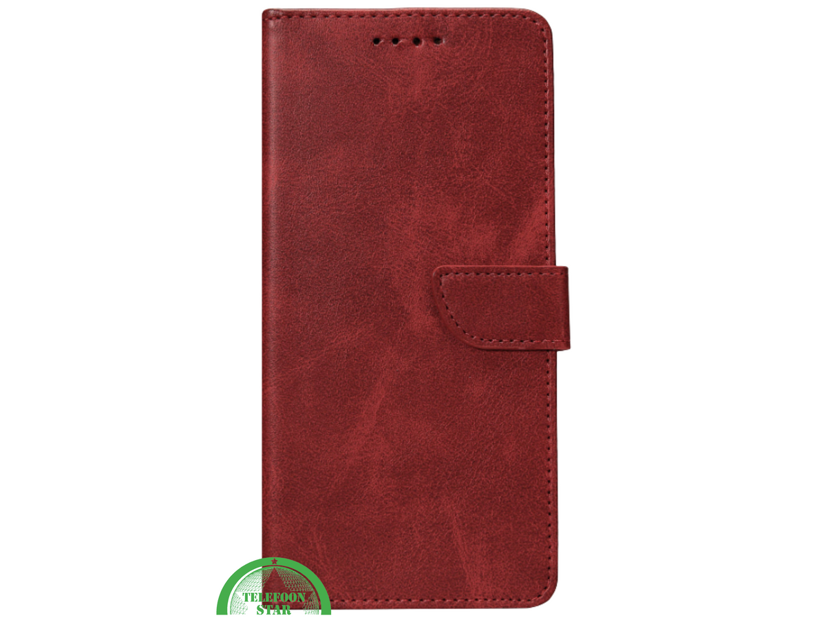 iPhone 17 Air Bookcase Hoesje Rood - Wallet Case met Standfunctie &amp; Pasjeshouder