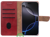 iPhone 17 Air Bookcase Hoesje Rood - Wallet Case met Standfunctie &amp; Pasjeshouder