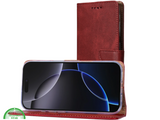 iPhone 17 Air Bookcase Hoesje Rood - Wallet Case met Standfunctie &amp; Pasjeshouder