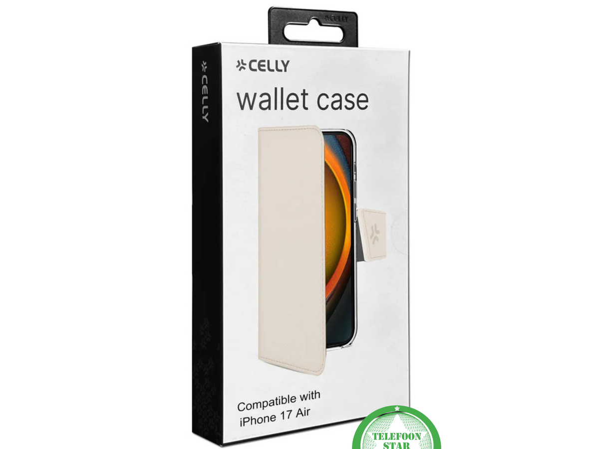 Wallet Case voor iPhone 17 Air &ndash; Elegante Bescherming in Beige