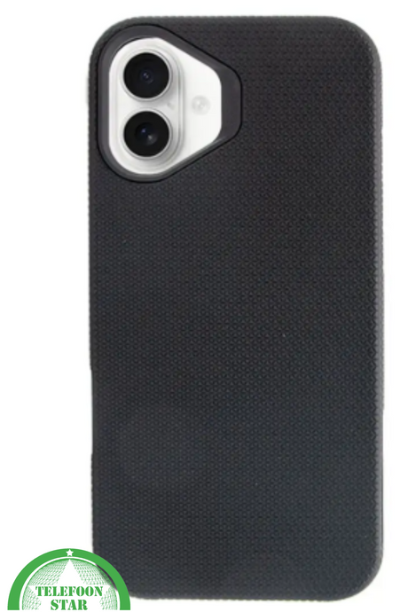 iPhone 17 Hoesje Zwart &ndash; Anti-Shock Bescherming &amp; Grip Achterkant