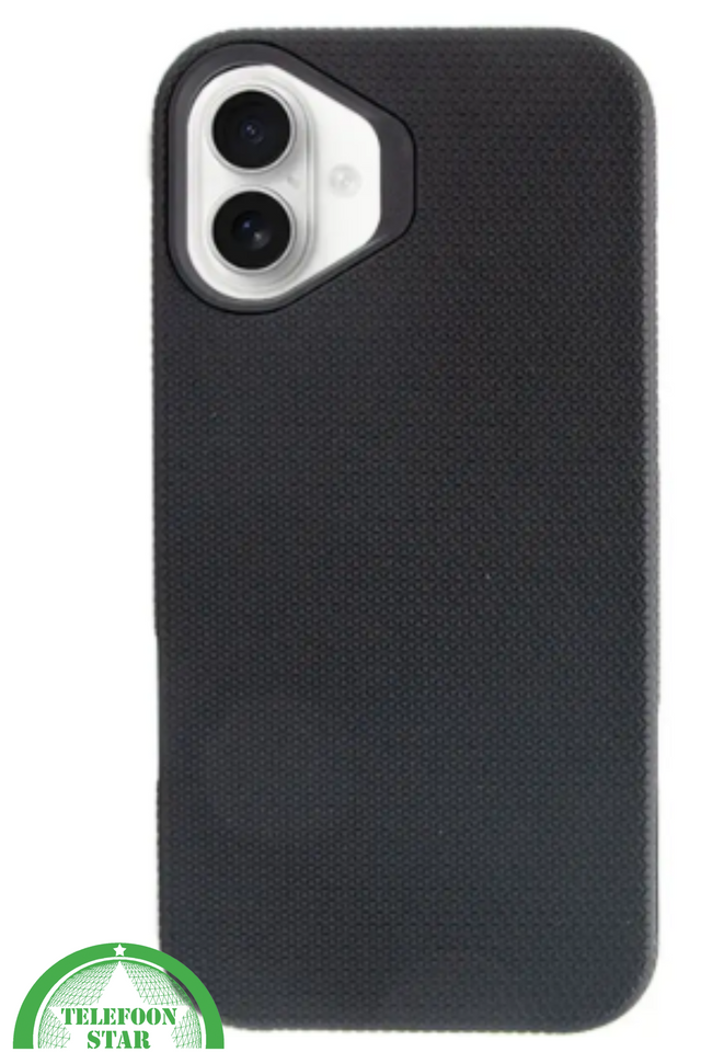 iPhone 17 Hoesje Zwart &ndash; Anti-Shock Bescherming &amp; Grip Achterkant