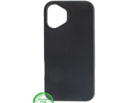 iPhone 17 Hoesje Zwart &ndash; Anti-Shock Bescherming &amp; Grip Achterkant