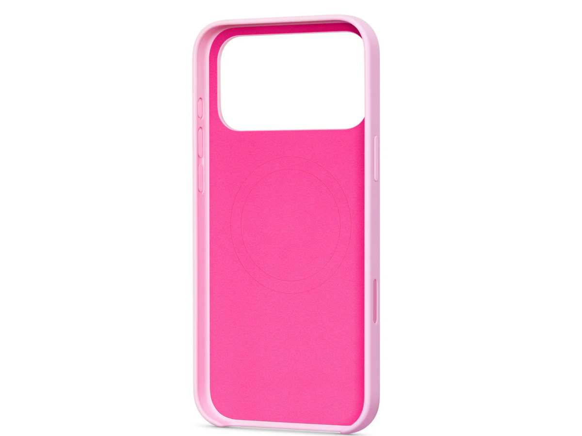 Roze Siliconen Hoesje voor iPhone 17 Pro &ndash; Zachte Bescherming met Luxe Look