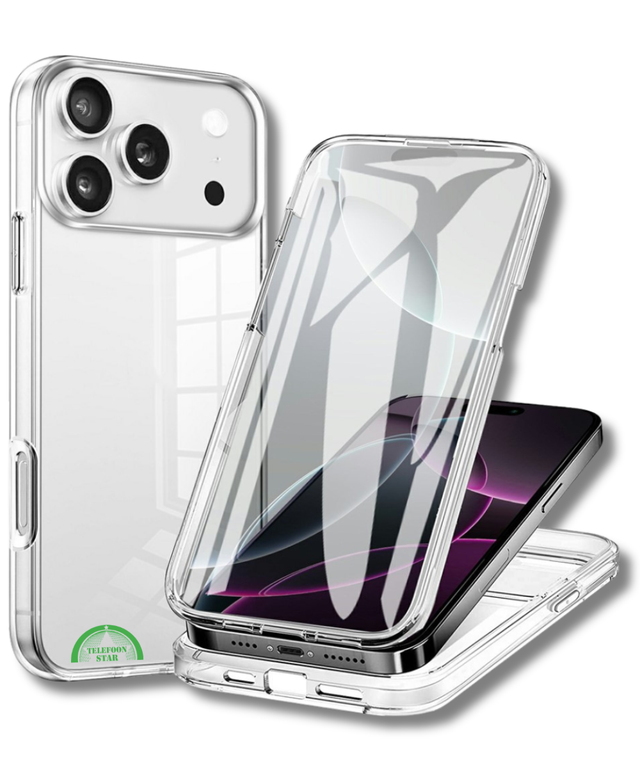 iPhone 17 Pro Clear Case Transparante TPU Back Cover Versterkte met Volledige 360&deg; Bescherming