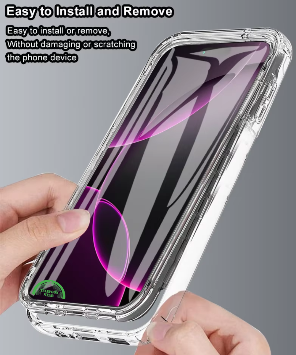 iPhone 17 Pro Clear Case Transparante TPU Back Cover Versterkte met Volledige 360&deg; Bescherming