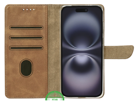 Bookcase Hoesje iPhone 17 Pro &amp; Pro Max - Bruin Design &amp; Volledige Bescherming