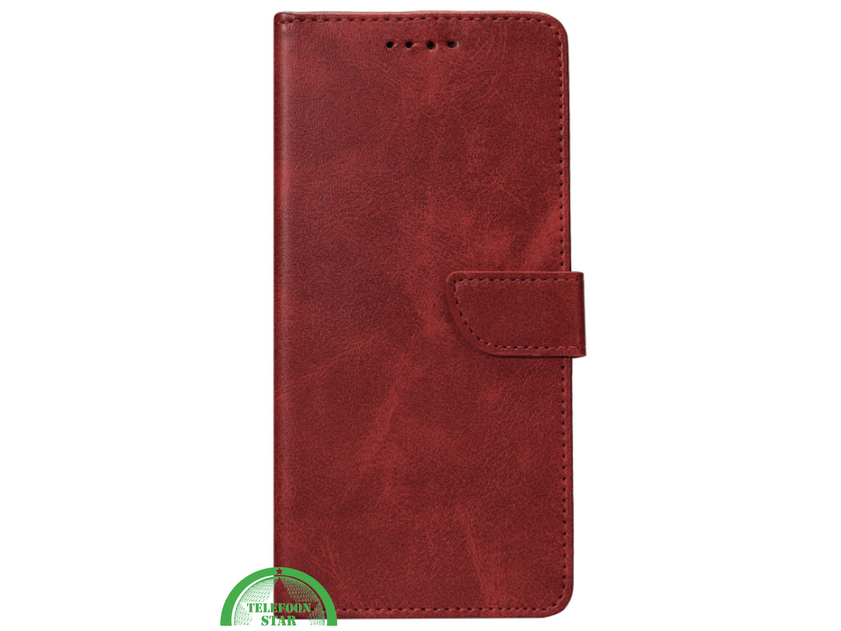 Rood Bookcase Hoesje voor iPhone 17 Pro / Pro Max &ndash; Functionele Bescherming met Stijl
