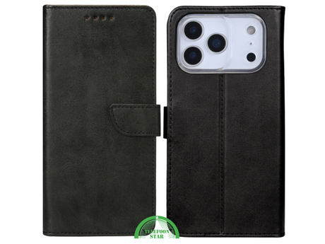 Bookcase Hoesje iPhone 17 Pro / Pro Max Zwart - Functioneel Design