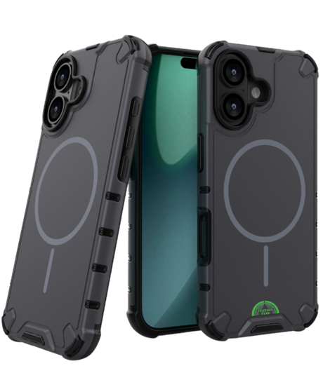 Hoesje voor iPhone 17 Grijs Tough Armored Magnetic Magsafe Case